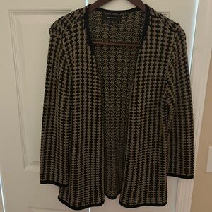 Black and gold sweater jacket